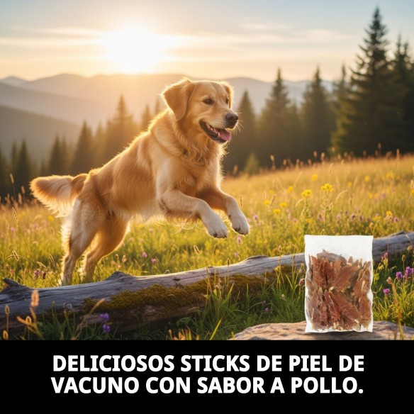 Snack Natural para Perros: Dental Stick de Pollo y Vacuno