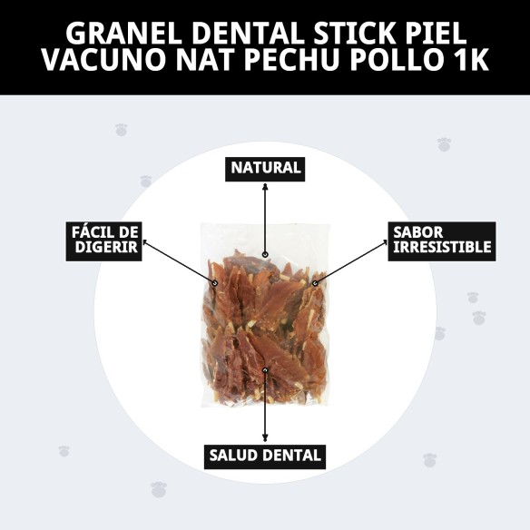 Snack Natural para Perros: Dental Stick de Pollo y Vacuno